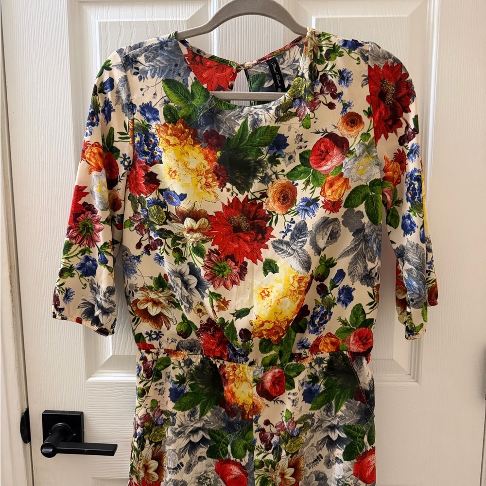 Floral Print Women's Romper